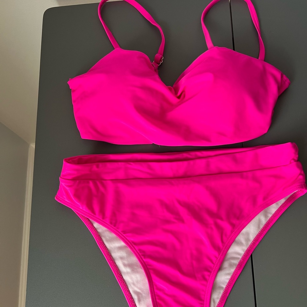 Large Pink bathing suit.